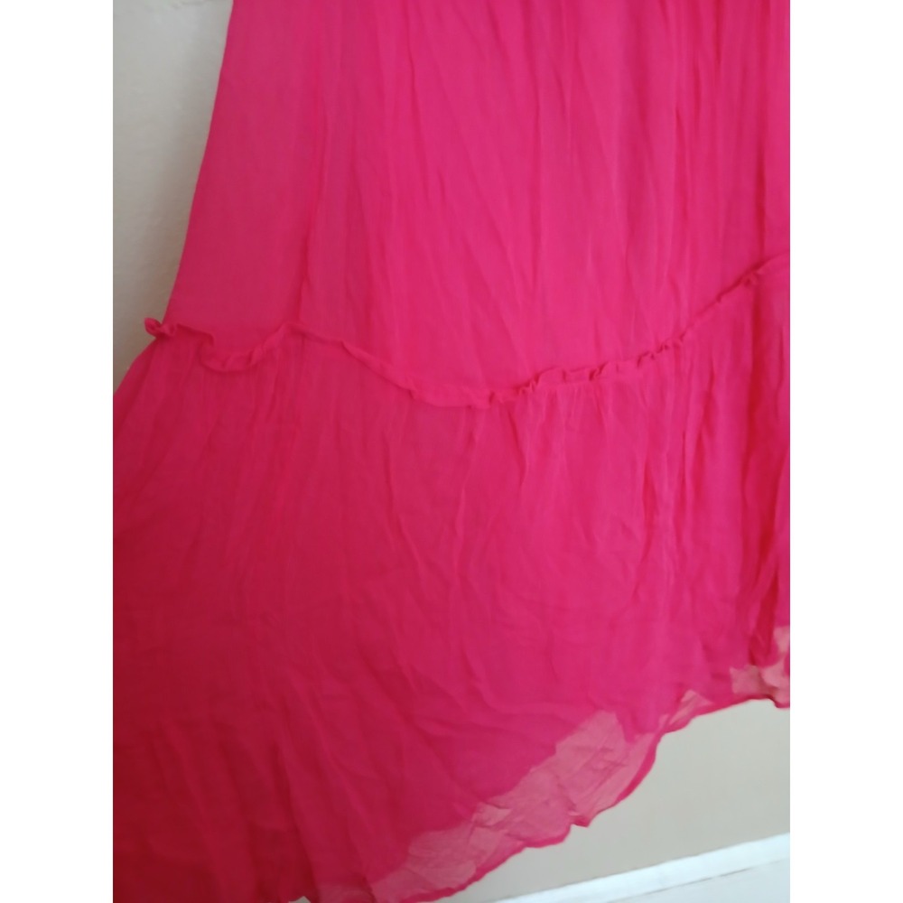 Anthropologie Dress XL Chiffon Maxi Boho Cottage Resort Beach Semi Formal - Picture 6 of 16